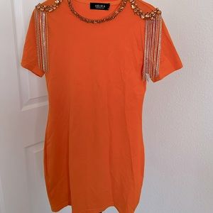 Stylish  T-shirt dress.